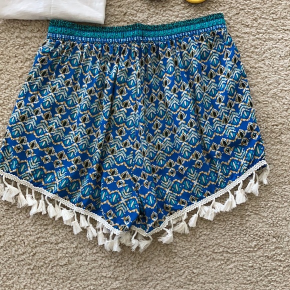 Tasseled Geo Print Lounge Shorts - Picture 5 of 10
